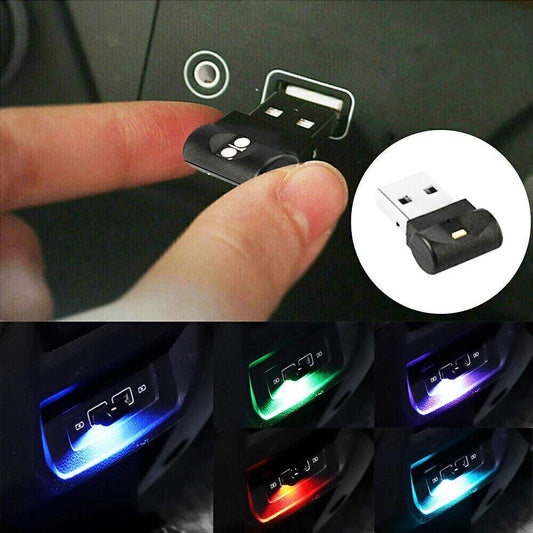Car Neon Atmosphere Ambient Light Bulb Mini Interior Lamp Accessories USB LED~