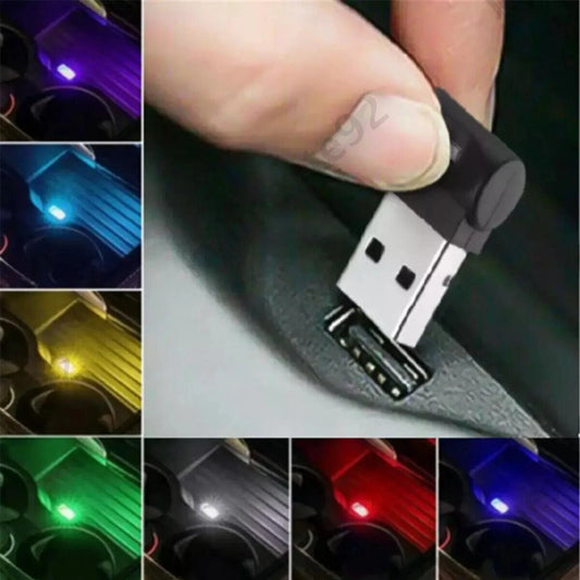 Car Neon Atmosphere Ambient Light Bulb Mini Interior Lamp Accessories USB LED~